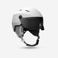Adult Downhill Ski Helmet With Visor H350 White - L/59-61cm