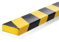 Durable Surface Protection Profile - S20 - 1 Metre - Yellow/Black - Pack of 5
