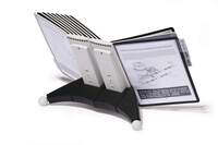 Durable SHERPA TABLE 20 Desk Display Panel Stand | 20 Panels | A4 Black & Grey