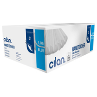 Cilan BlueLine Tissue Falthandtücher H21 (25 x 120 Tücher) Voluminöse & reißfeste Handtücher aus Recycling-Tissue 25 x 120 Tücher