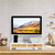 Relaxdays Monitorständer, 2 Schubladen, PC Erhöhung für Schreibtisch, Bambus & MDF, HBT: 12 x 55,5 x 27 cm, weiß/natur