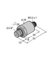 Drucktransmitter mit Stromausgang PT10R1004I2H1143/X