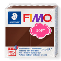 FIMO® soft 8020 Ofenhärtende Modelliermasse, Normalblock schokolade
