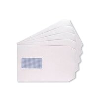 Q-Connect C5 Envelopes Window Pocket Self Seal 100gsm White (Pack of 500)