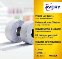 Avery Single-Line Price Marking Label 12x26mm Wht(Pack of 15000)WR1226