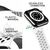NALIA Airflow Bracelet Silicone Smart Watch Strap compatible with Apple Watch Strap SE & Series 8/7/6/5/4/3/2/1, 38mm 40mm 41mm, Sports Watch Band Men & Women Black Yellow