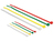 Kabelbinder farbig L 100 x B 2,5 mm + L 200 x B 3,6 mm 200 Stück, Delock® [18628]