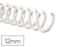 Espiral plastico q-connect transparente 32 5:1 12mm 1,8mm