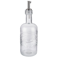 Essig- & Ölflasche, 350 ml; 350ml, 7x22 cm (ØxH); edelstahl/transparent