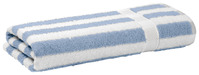Duschtuch Valencia Streifen; 70x140 cm (BxL); blau/weiß