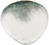 Teller flach Purior; 31x29x3.7 cm (LxBxH); weiß/petrol; rechteckig; 3 Stk/Pck