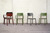 Stuhl Punta mit Armlehne; 56x52.5x81 cm (BxTxH); Sitz taupe, Gestell dunkelrot;