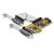 8-Port Pci Express Rs232 Serial Adapter Card - Pcie Rs232 Serial Card - 16C1050 Uart - Low Profile Serial Db9 Controller/Expansion