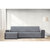 CHAISE LONGUE XL PETRA IZQ GRIS CLARO