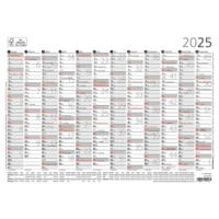 Jahresübersicht 934 A4 29,7x21cm 12 Monate 2025