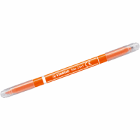 Fasermaler und Fineliner in einem Trio 2 in 1 orange