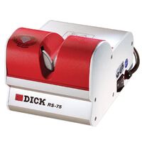 Dick RS75 Regrinding Machine in Red with Resistant Diamond Sharpening Wheels