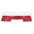 Jantex Scrubber Brush in Red Made of Plastic with Stiff Bristles 209(L)mm