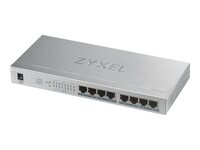 ZyXEL Switch 10-1000 8xTP 8x POE+ - GS1008HP - Desktop