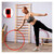 Sport-Tec Gymnastikreifen aus Kunststoff, Hula Hoop, Trainingsreifen, Turnreifen, Fitnessreifen, 70 cm, 340g, Rot