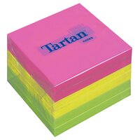 Tartan™ Notes 7676N, 76 x 76 mm, neongelb, neongrün, neonpink, 6 Blöcke à 100 Blatt