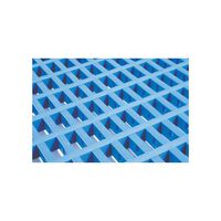 Heavy duty open grid PVC matting - 5m Roll - Blue in two widths