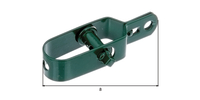 Drahtspanner, verzinkt, grün Kst.b., Gesamtlänge 100 mm