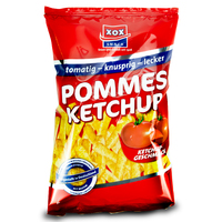Xox Pommes Snack Ketchup, Knabberartikel, 25g Beutel