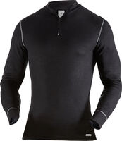 Zipper-T-Shirt Langarm 789 OF schwarz Gr. S