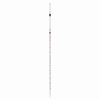 0.5ml Graduated pipettes Soda-lime glass class AS amber stain graduation type 2