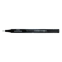 Tűfilc ZEBRA Technical Drawing Pen 0,8 mm fekete