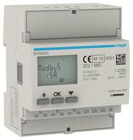 Hager Energiezähler 3phasig ECR300C f.1A oder 5A 4M MODBUS MID