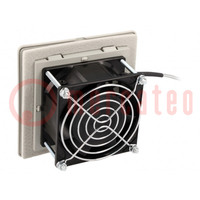 Ventilateur: AC; axial; 230VAC; 80x80x38mm; 25m3/h; 31dBA; IP54