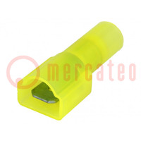 Terminal: flat; 6.35mm; 0.8mm; male; 3.3÷5mm2; crimped; insulated