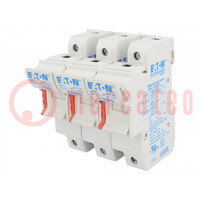 Fuse holder; cylindrical fuses; 14x51mm; for DIN rail mounting