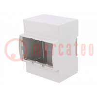 Enclosure: for DIN rail mounting; Y: 90mm; X: 71mm; Z: 62mm; grey