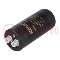 Condensator: elektrolytisch; 1mF; 400VDC; Ø36x82mm; Raster: 12,8mm
