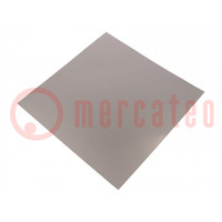 Shielding mat; 240x240x0.5mm; Permeability: 130; self-adhesive