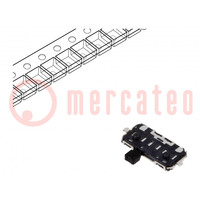 Switch: slide; Pos: 2; SPDT; 0.3A/6VDC; ON-ON; THT; Leads: for PCB