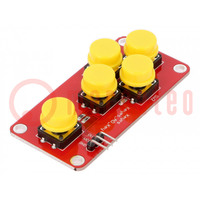 Module: button; yellow; No.of butt: 5; Output signal: analog