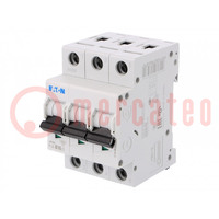 Circuit breaker; 230/400VAC; Inom: 10A; Poles: 3; Charact: B; 6kA