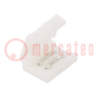Terminal; Connector: for LED stripes; PIN: 2; snap-on
