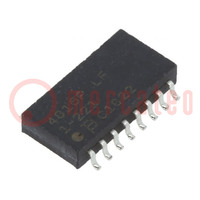 Resistor network: Y; SMD; 220Ω; ±1%; 1.28W; No.of resistors: 8; 50V