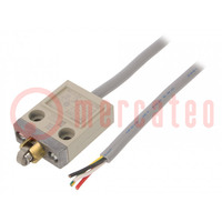 Limit switch; transversal metal roller Ø12mm; NO + NC; 10A; IP67