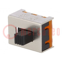 Switch: slide; Pos: 2; SPDT; 0.35A/30VDC; ON-ON; PCB,THT; -20÷85°C