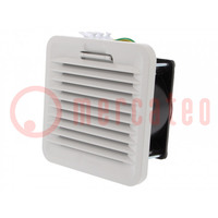 Ventilator: AC; axiaal; 230VAC; 24m3/h; 27dBA; IP54; 120x120x63,4mm