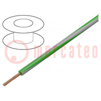 Przewód; H05V-K,LgY; linka; Cu; 2,5mm2; PVC; zielono-szary; 50m