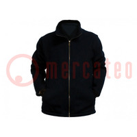 Fleece; ESD; M; polyester,carbon fiber; blue (dark); <200GΩ