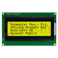 Kijelző: LCD; alfanumerikus; STN Positive; 20x2; szürke; LED; PIN: 9