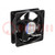 Fan: AC; axial; 115VAC; 119x119x38mm; 180m3/h; 51dBA; ball bearing